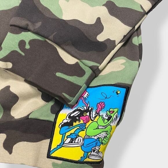 Adidas Originals x Jeremy Scott Mens size Medium Camouflage Hoodie H53373 New - Picture 3 of 11